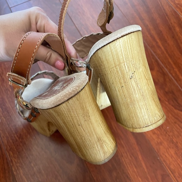 Designer Sbicca Vintage Collection Gwendolyn’s Retro Platform Strappy Size 39 - Picture 5 of 6